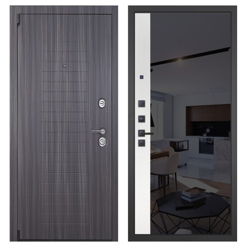 Гранит С7, панель 091 зеркало макси бок тонированное черное 10 мм