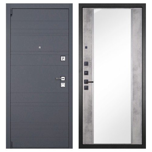 Гранит С39, панель 051 зеркало Бетон светлый 16 мм