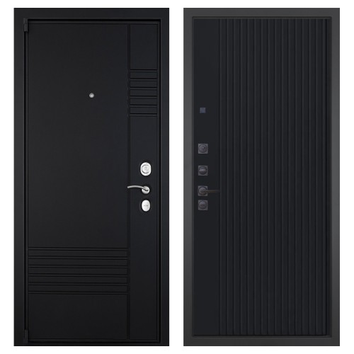 Гранит Т3, панель 088 Черный кварц с фрезеровкой 10 мм