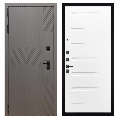 Гранит Нанорельеф, панель 081 Белый Горизонт 10 мм