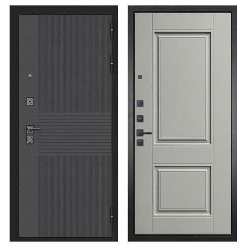 Гранит Гранж, панель 068 Две филенки силк маус 12 мм