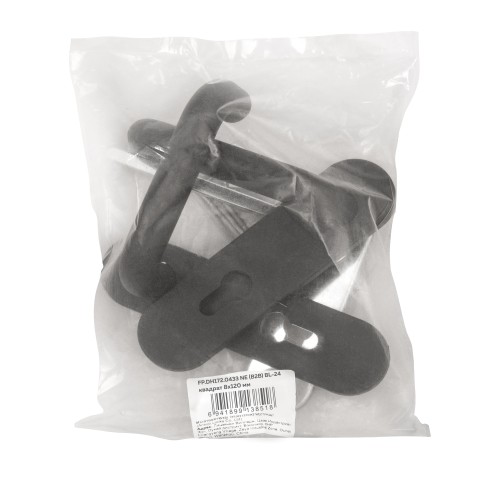 Ручка Fuaro (Фуаро) дверная FP.DH172.0433 NE (B2B) (8x120) с пружиной BL-24 черный 