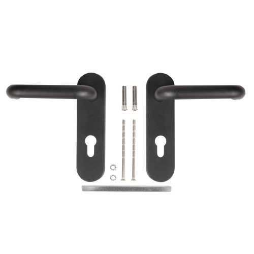 Ручка Fuaro (Фуаро) дверная FP.DH172.0433 NE (B2B) (8x120) с пружиной BL-24 черный 