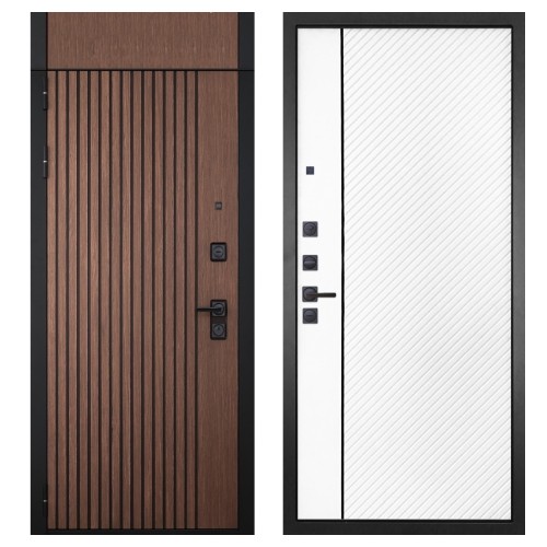 Гранит Шторм с фрамугой, панель 078 Белая матовая 12 мм