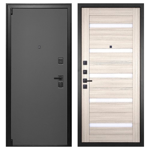 Гранит Лайт Графит, панель 030 царга Сандал светлая 16 мм