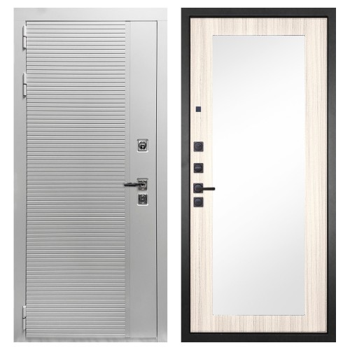 Гранит Пиано Белая, панель 026 зеркало Лиственница 10 мм