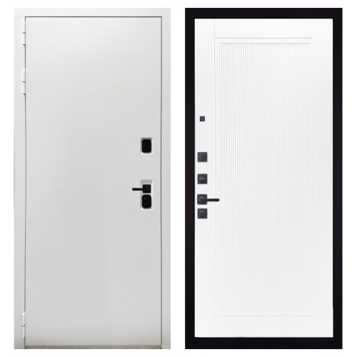 Гранит Вайт, панель 082 Белый софт рельеф 10 мм