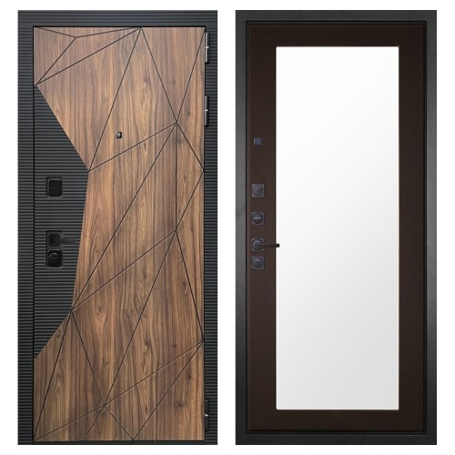 Гранит Континент, панель 011 зеркало Венге 16 мм