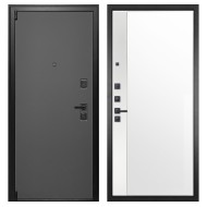 Гранит Лайт Графит, панель 075 зеркало макси бок белое 16 мм