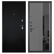 Гранит Ультра 8, панель 086 Серый рельеф софт с тонированным зеркало 10 мм