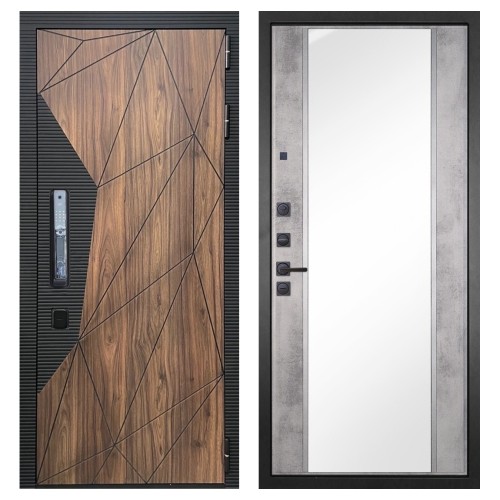 Гранит Континент Смарт, панель 051 зеркало Бетон светлый 16 мм