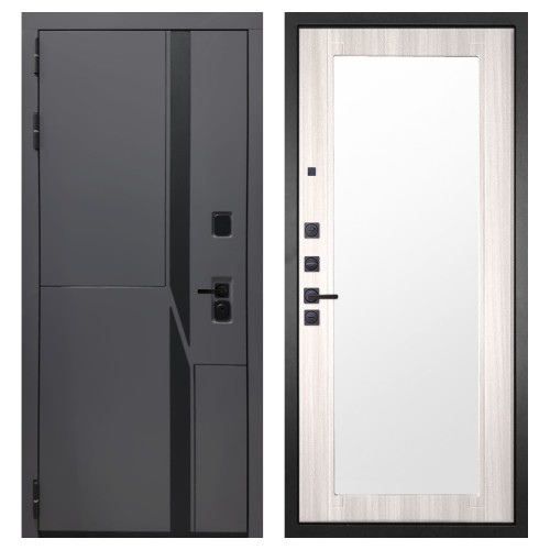 Гранит НаноБлэк лайн, панель 017 зеркало Сандал светлый 16 мм