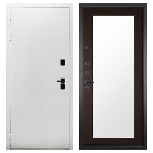 Гранит Вайт, панель 011 зеркало Венге 16 мм