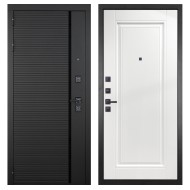 Гранит Пиано Черная, панель 040 одна филенка силк сноу 16 мм