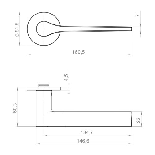 Ручка Armadillo (Армадилло) раздельная R.YM.CREME AC-9 медь 