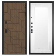 Гранит Плэй, панель 019 зеркало Белый ясень 16 мм