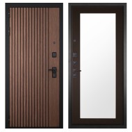 Гранит Шторм, панель 011 зеркало Венге 16 мм