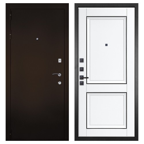 Гранит М1, панель 070 Две филенки с молдингом белый матовый 12 мм