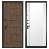 Гранит Плэй, панель 024 зеркало Макси белый матовый 16 мм