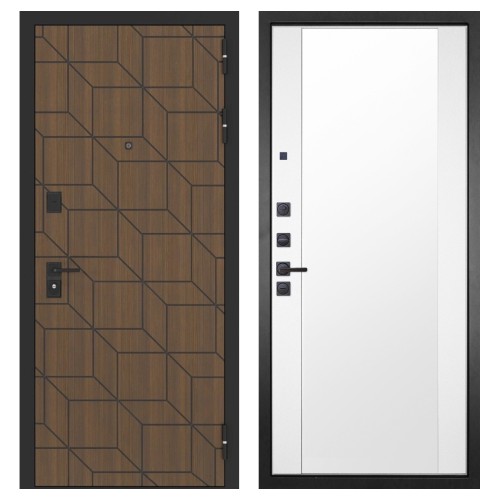 Гранит Плэй, панель 024 зеркало Макси белый матовый 16 мм