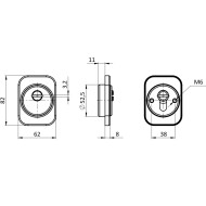 Броненакладка Fuaro (Фуаро) DEF.XL/K.HEAVY.4286 BL-24 черный 