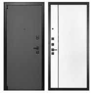 Гранит Лайт Графит, панель 078 Белая матовая 12 мм