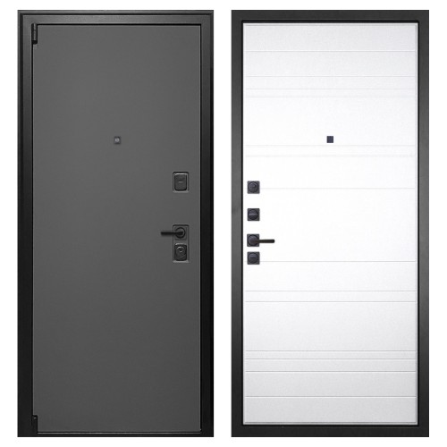 Гранит Лайт Графит, панель 021 Белый матовый 16 мм