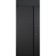 Гранит Пиано Черная с фрамугой, панель 000 Без панели