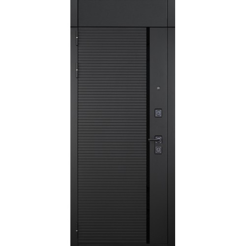 Гранит Пиано Черная с фрамугой, панель 000 Без панели