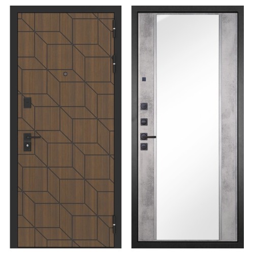 Гранит Плэй, панель 051 зеркало Бетон светлый 16 мм