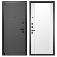 Гранит Лайт Графит, панель 024 зеркало Макси белый матовый 16 мм