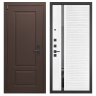 Гранит М3 new, панель 089 Белый софт с зеркальной тонированной вставкой 10 мм