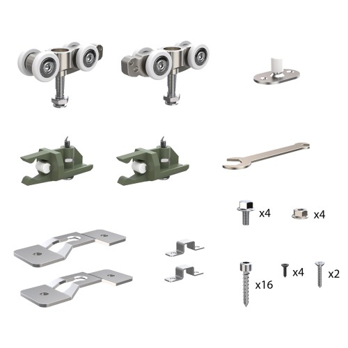 Комплект Armadillo (Армадилло) для раздвижных профильных дверей SLD.Comfort-PRO.SET1.PROF rollers/80