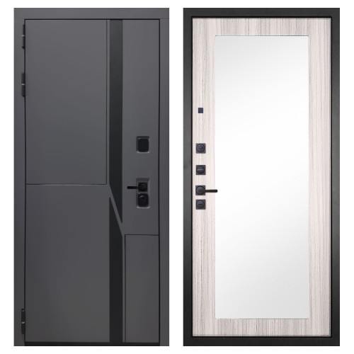 Гранит НаноБлэк лайн, панель 032 зеркало Сандал светлый 12 мм