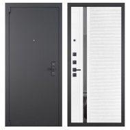 Гранит Эксклюзив, панель 089 Белый софт с зеркальной тонированной вставкой 10 мм