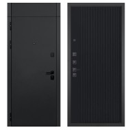 Гранит Горизонт с фрамугой, панель 088 Черный кварц с фрезеровкой 10 мм