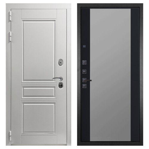 Гранит Лира Белая, панель 074 зеркало фацет тонированное 16 мм