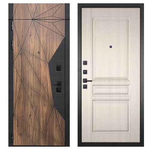 Гранит Континент с фрамугой, панель 025 Лиственница 10 мм