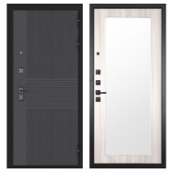 Гранит Гранж, панель 017 зеркало Сандал светлый 16 мм