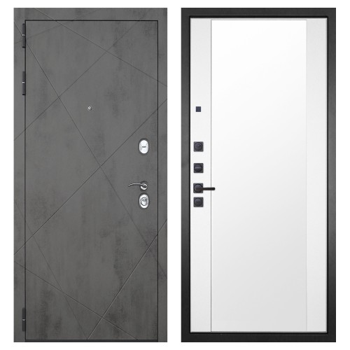 Гранит Дуэт, панель 024 зеркало Макси белый матовый 16 мм