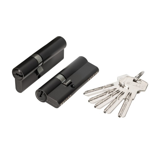 Цилиндровый Fuaro (Фуаро) механизм (200 ZA/80) 2000ZAKey80(30+10+40) BL черный 5Key 