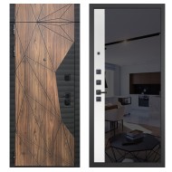 Гранит Континент с фрамугой, панель 091 зеркало макси бок тонированное черное 10 мм