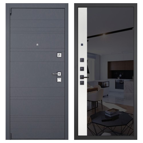 Гранит С66, панель 091 зеркало макси бок тонированное черное 10 мм