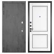 Гранит Дуэт, панель 070 Две филенки с молдингом белый матовый 12 мм