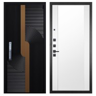 Гранит Смарт Люкс, панель 024 зеркало Макси белый матовый 16 мм