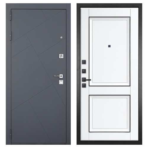 Гранит Ультра C3, панель 070 Две филенки с молдингом белый матовый 12 мм