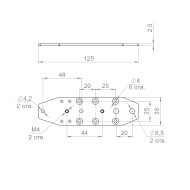 Монтажная пластина Armadillo (Армадилло) для SLD.Comfort-PRO.PROF/telescope mounting plate 
