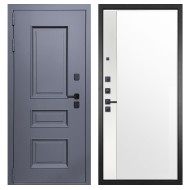 Гранит Сибирь, панель 075 зеркало макси бок белое 16 мм