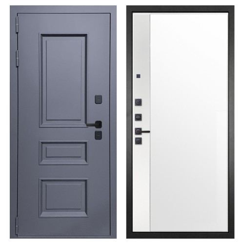 Гранит Сибирь, панель 075 зеркало макси бок белое 16 мм