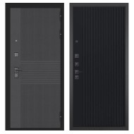 Гранит Гранж, панель 088 Черный кварц с фрезеровкой 10 мм